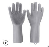 Silicone Heat-resistant Cleaning Brush Scrubbing Gloves