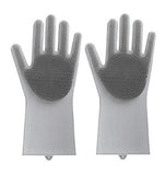 Silicone Heat-resistant Cleaning Brush Scrubbing Gloves